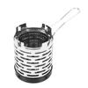 Portable   Outdoor Folding Metal Hting Gas Stove Cover Camping Hiking Accessory