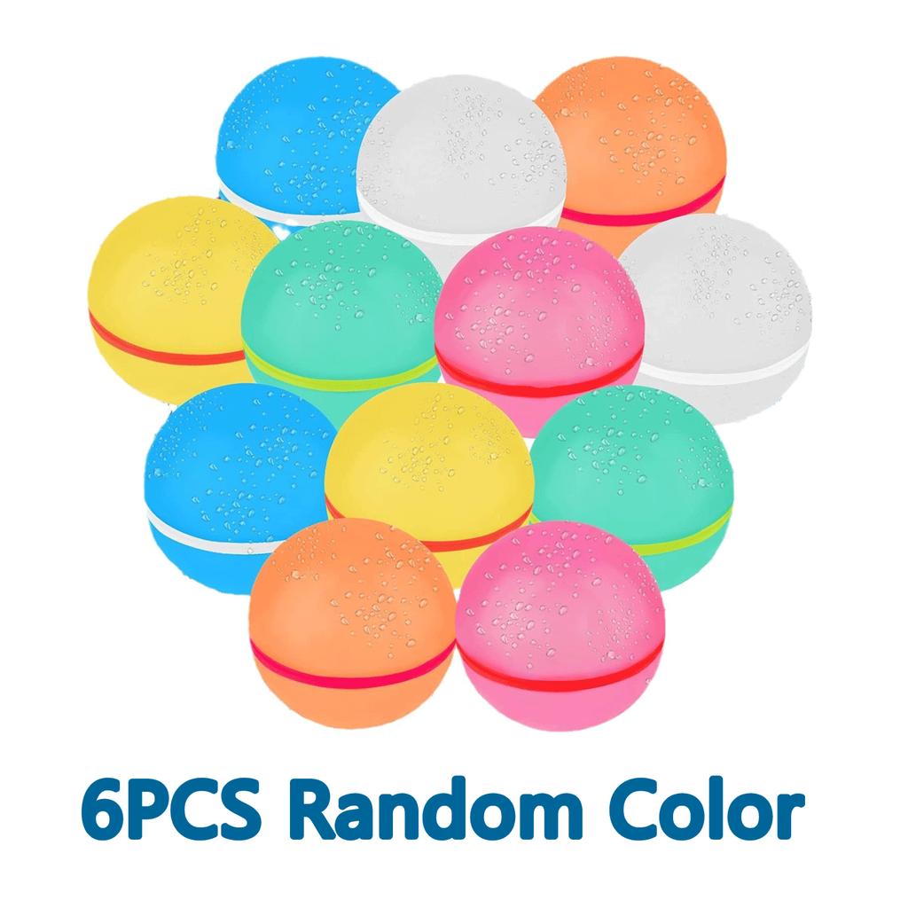 12641 Pack Magnetic Reusable Water Ball Quick Fill Self Sealing Silicone Water Ball Kids Summer Pool Outdoor Water Toys