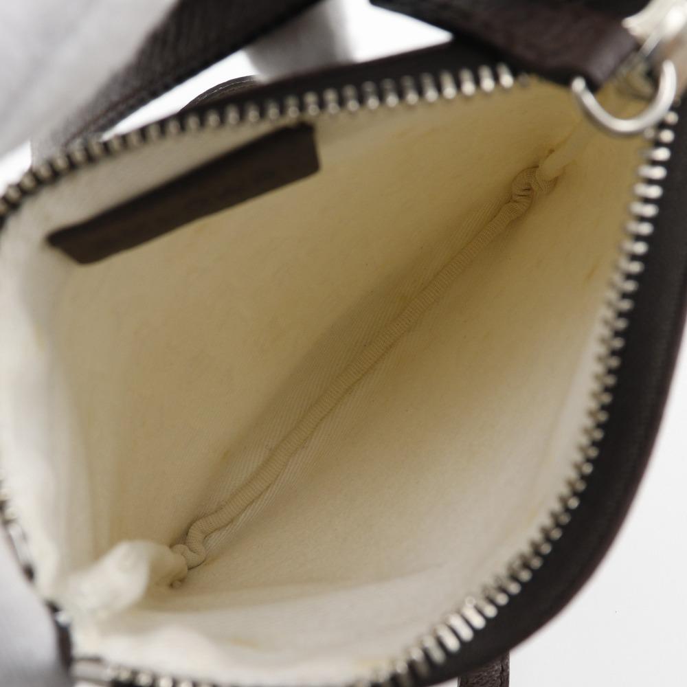 Bvlgari Logo Mania Shoulder Bag Pochette beige/Brown Canvas/leather Unisex Used