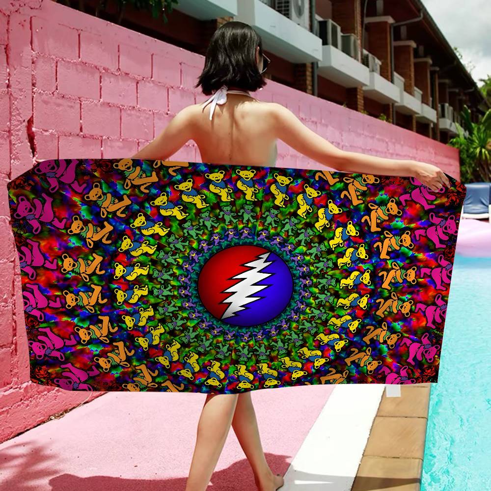 

Rock Band G-Grateful-Dead Music Microfiber Beach Towel Absorbent Quick Dry Soft Yoga Swimming Resort Mountain Climbing Towel W30*H60(CM)
