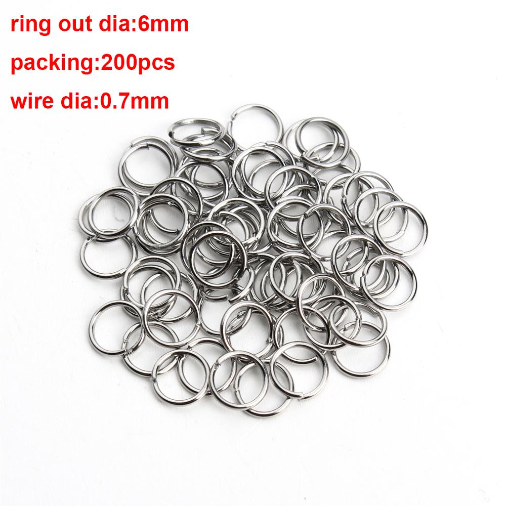 100pcs 3-10mm Stainless Steel Open Jump Rings Split Rings Link Loop For DIY Jewelry Making Findings Connector Wholesale
