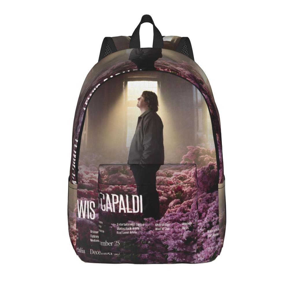 Lewis Capaldi Tour 2026 Casual Backpack Lightweight Student Business Daypack for Men Women Laptop Shoulder Bag