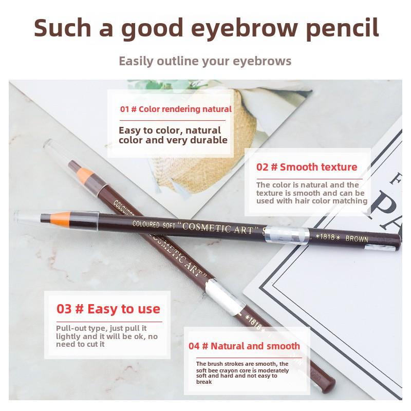12pcs Eyebrow Pencil Anti-counterfeiting Line Waterproof Makeup Artist Tattoo Line Eyebrow Pencil
