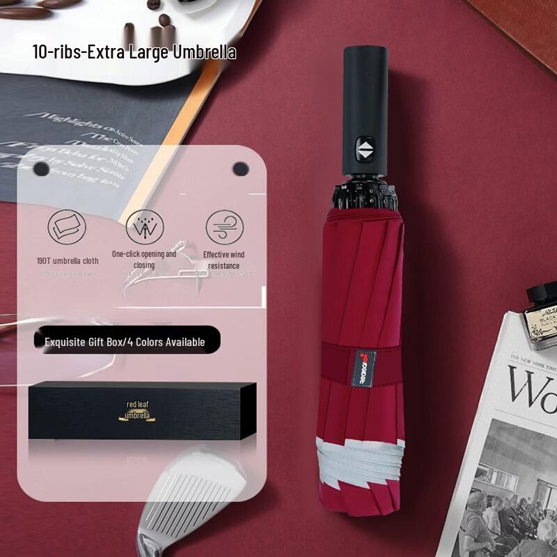 Hongye Automatic 10-Rib Reverse Folding Umbrella