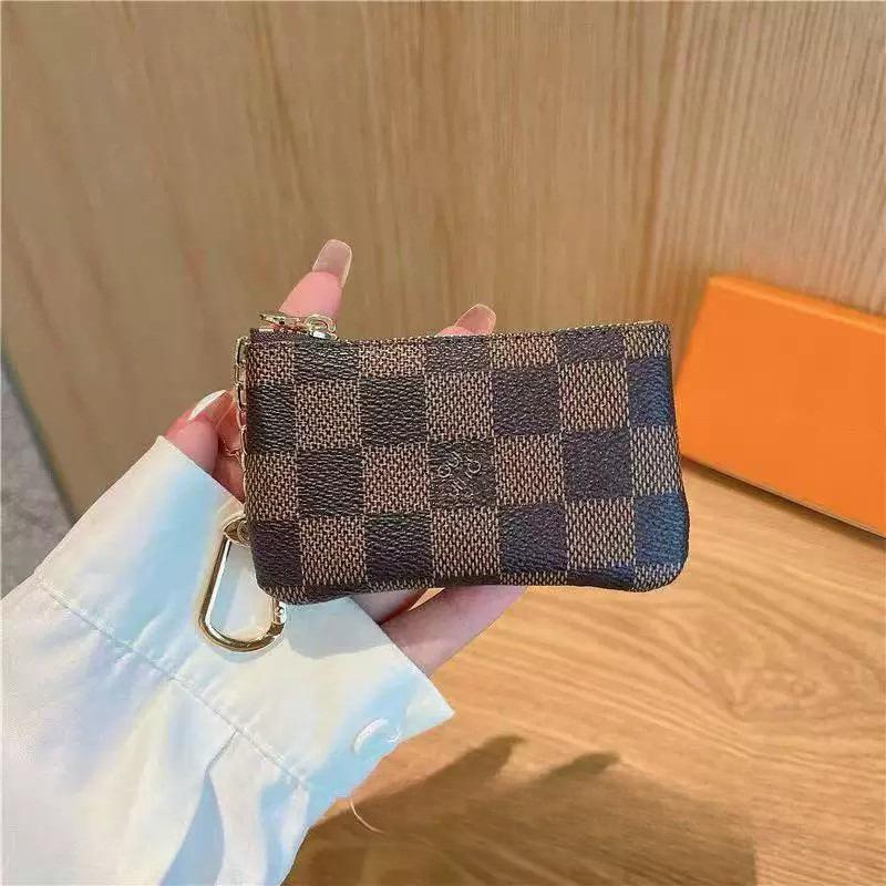 Portofel clasic pentru monede/carcasă pentru căști, suport unisex bloc de culori pentru carduri/suport chei