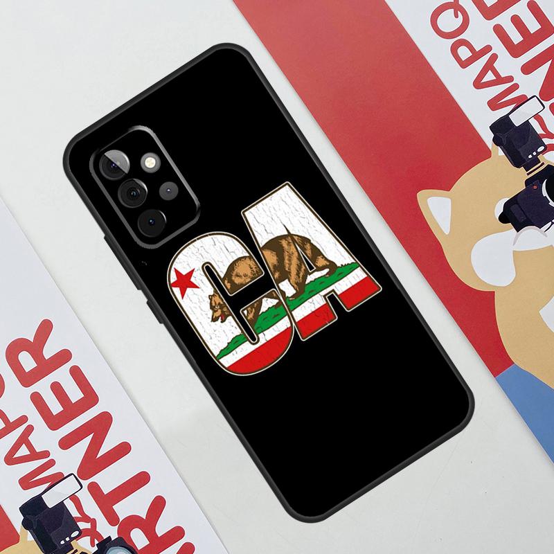 California Flag Case For Samsung Galaxy A34 A54 A14 A56 A36 A16 A06 A13 A53 A12 A22 A32 A52 A35 A17 A15 A55