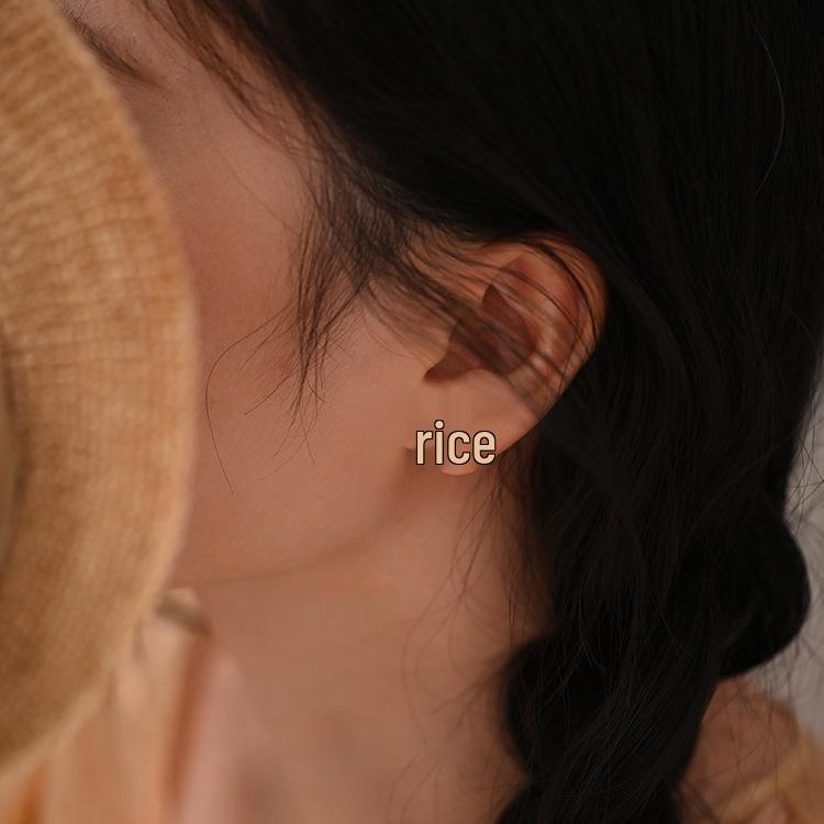 Gold-Plated Sterling Silver Pearl & Zircon Stud Earrings - Elegant, Fashionable, Unique Design for Women