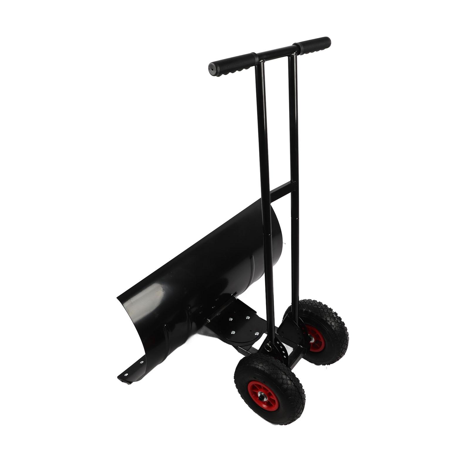 

Лопата для уборки снега с толкающим колесом, двухстержневая конструкция, расширенная и утолщенная, многофункциональная лопата для уборки снега