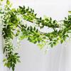 180cm Fake Ivy Wisteria Flowers Artificial Plant Vine Garland for Room Garden Decorations Wedding Arch Baby Shower Floral Decor KTY