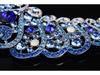Elegant Full Diamond Clavicle Necklace & Earring Set for Evening Dress & Bridal Wear
