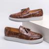 Fashion Casual Leather Ultralight Comfortable Casual Male Footwear Mens Tassels Loafers Classic Men for Wedding Shoes Large Size Shoes