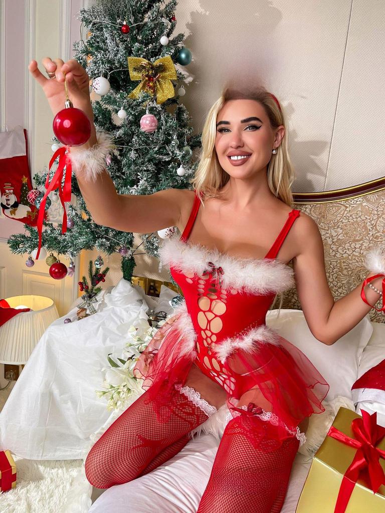 New Sexy Christmas Bunny Girl Lingerie: Tempting One-Piece Pajamas in Hot Pure Desire Style