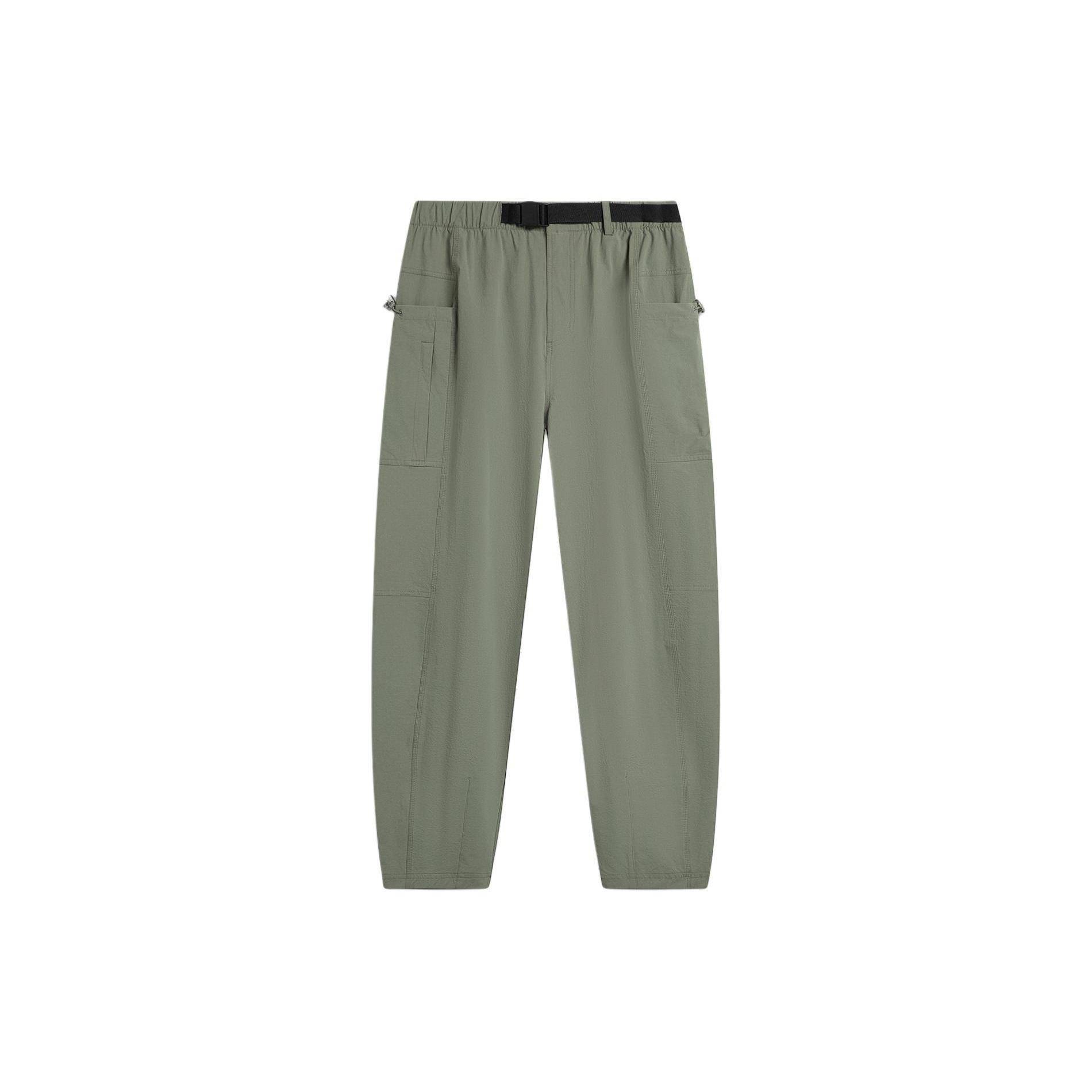 Li Ning Weekend Youth Knitted Sweatpants Men s Snail Smoky Green AYKU611-4 XL