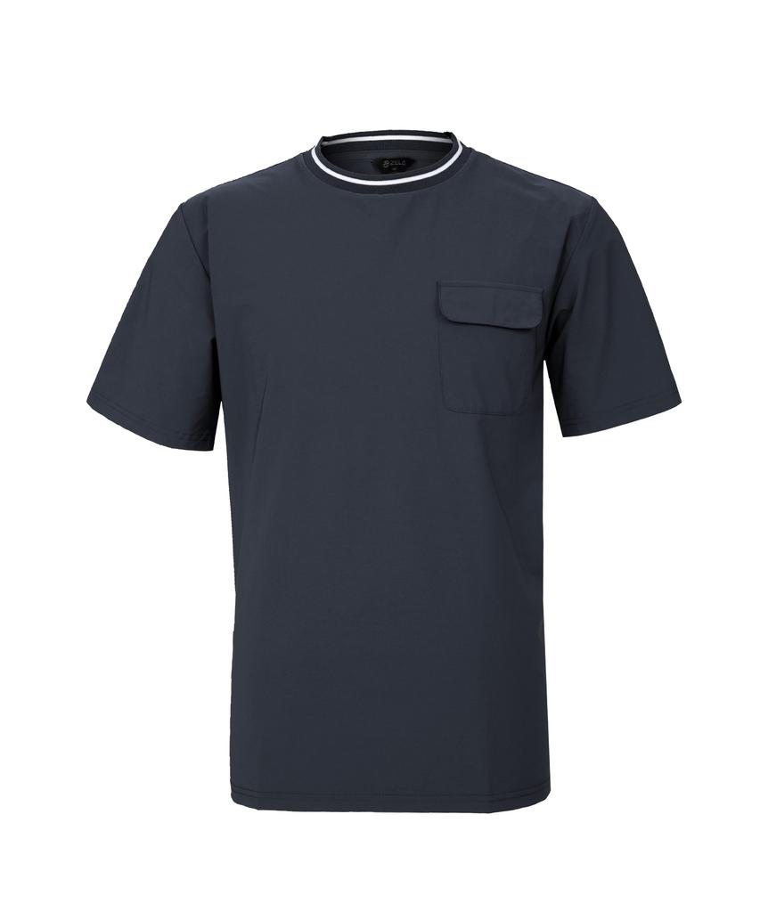 2ELA Flexible Men'S Woven Short Sleeve T-Shirt 4 Colors
