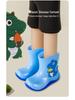Cartoon Waterproof Unisex Toddler Rain Boots - Short Rubber Boots for Kids