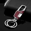 Creative Car Keychain Sleek Stainless Steel Heavy-Duty with Textured Grip 2 Extra Key Rings for Men  Women Perfect for Car Keys Minimalist Design