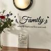 Family Quotes Stickers Family Words Wall Stickers Bedroom Living Room 10cm*30cm*0.1cm Customizable Design Easy To Remove