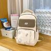 Women's Schoolbag Junior High School Student Color Block Backpack Computer Backpack