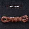 1Pair Cotton Waxed Shoelaces Round Oxford Shoe laces Boots Laces Waterproof Leather Shoelace Length 60/80/100/120/140/180cm