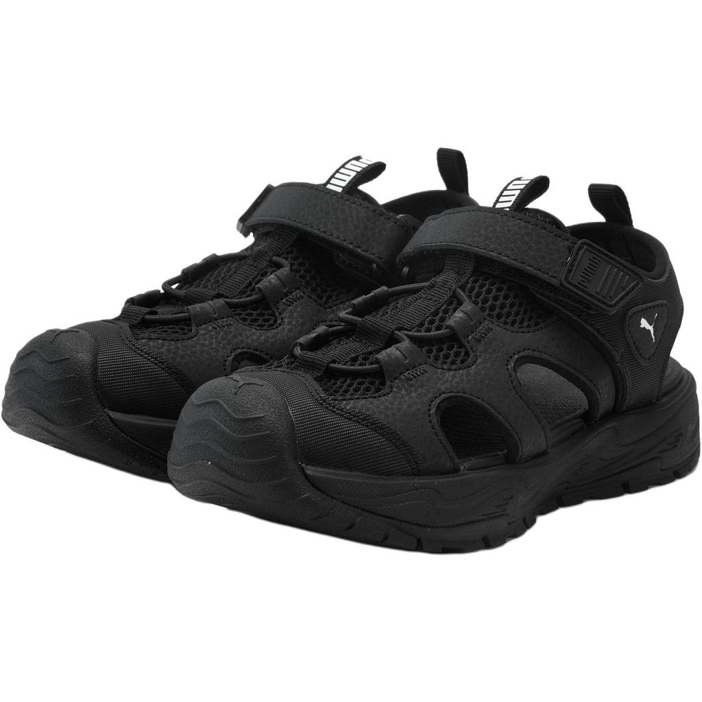 Puma Fun Racer Terra Comfortable Versatile Durable Breathable Low Top Sandals Kids Sandals Black 406339-01