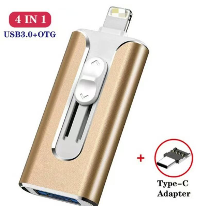 Multifunctional 4-in-1 OTG USB Flash Drive for Apple Phones - Available In 64GB & 32GB
