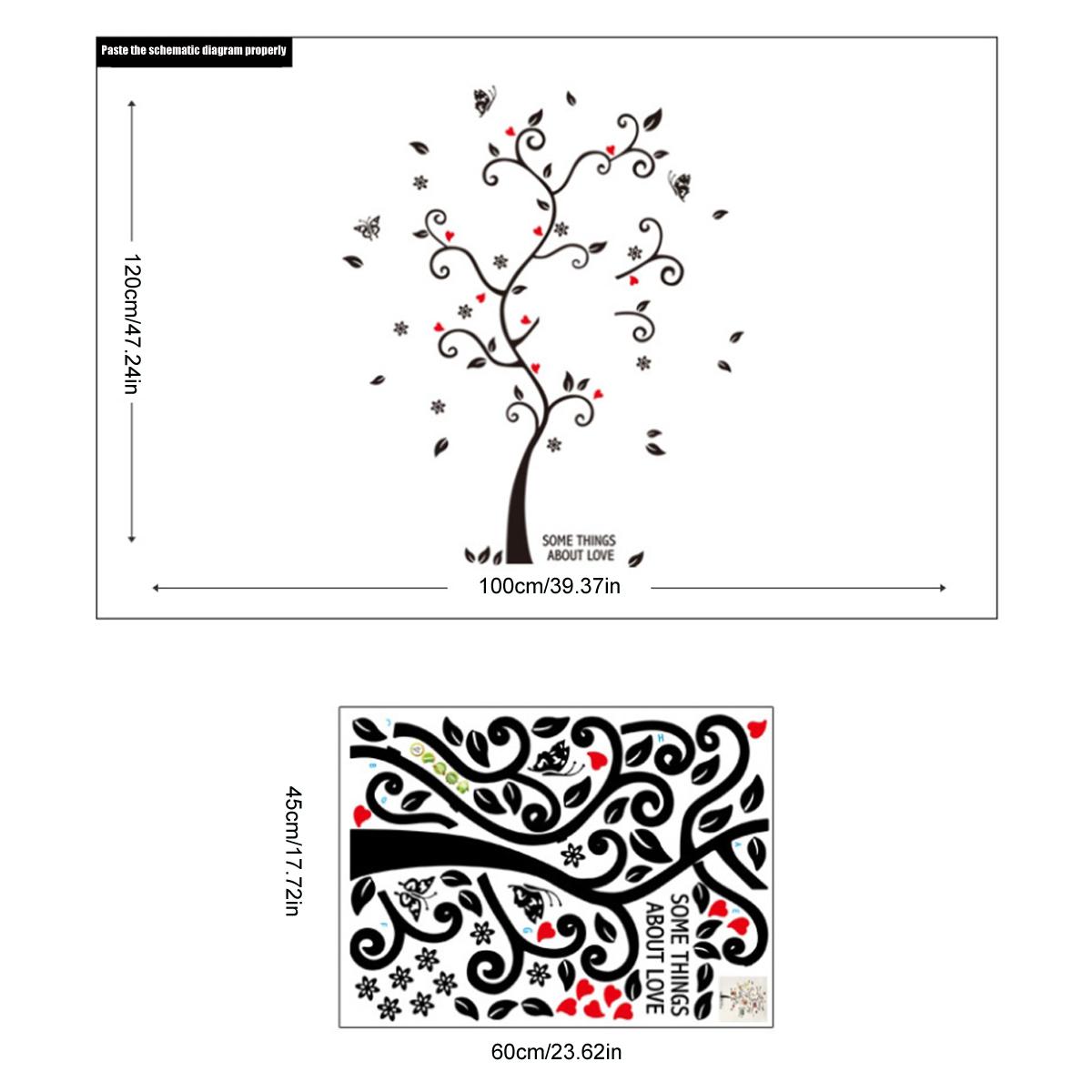 

DIY Семейная фоторамка Дерево Наклейка на стену Домашний декор Гостиная Спальня Винтажный постер Настенные художественные наклейки Украшения для дома Обои