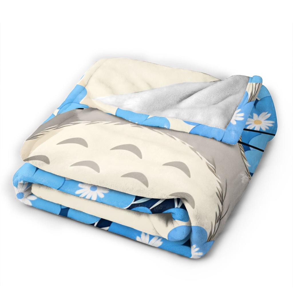 Traditional Nekobasu Japanese Blanket T-Totoros Travel Flannel Bedding Throws For Living Room Warm Bedspread Birthday Present