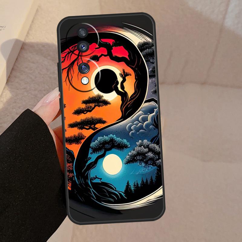 Eight Diagrams Taiji Yin Yang For Honor Magic V5 5 6 7 Pro Case For Honor 200 400 Lite 50 70 90 X8a X8b X9a X9b X9c Cover