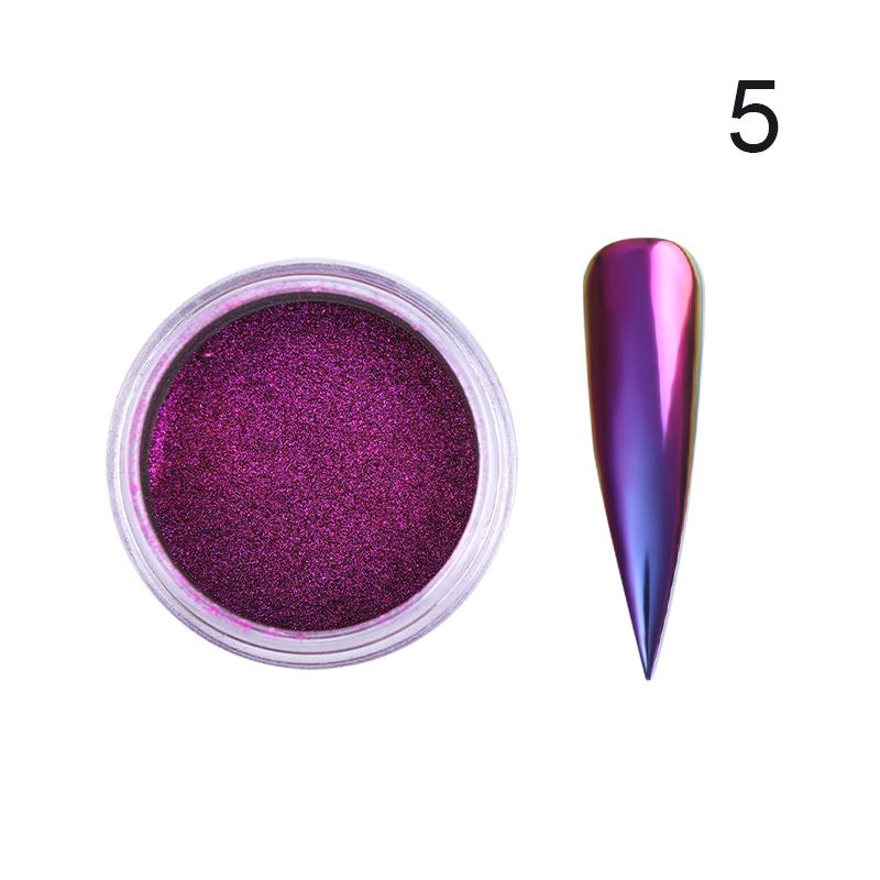 Chameleon Mirror Nail Powder Glitter Decoration Gel Polish Nail Art Dust Metallic Metal Polish Chrome Pigment Dazzling Accessory