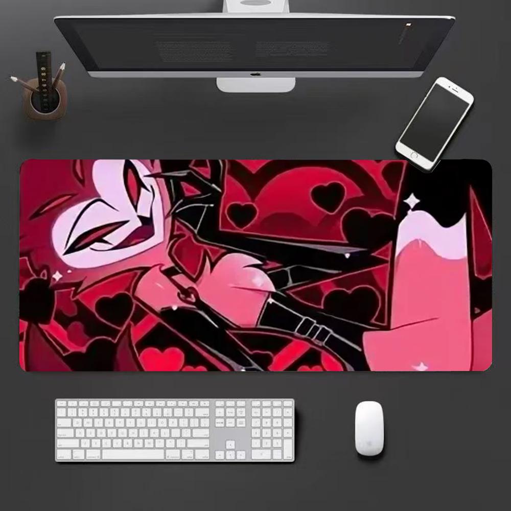 Hell Hotel Animation Mouse Pad Desk Mouse Pad Cute HD Desk Pad Extended Gaming Keyboard Mats Large XXL Gamer Mousepad x