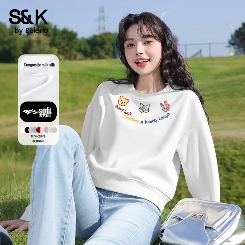 Baleno S&K Women s Short Round Neck Sweatshirt M