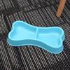 3 Dog Bowls for Puppies2-in-1 Bone Shaped Small Pet FeederPlastic Water and Food Container, Suitable for PuppiesCats, and Small Animals, Easy To Clean