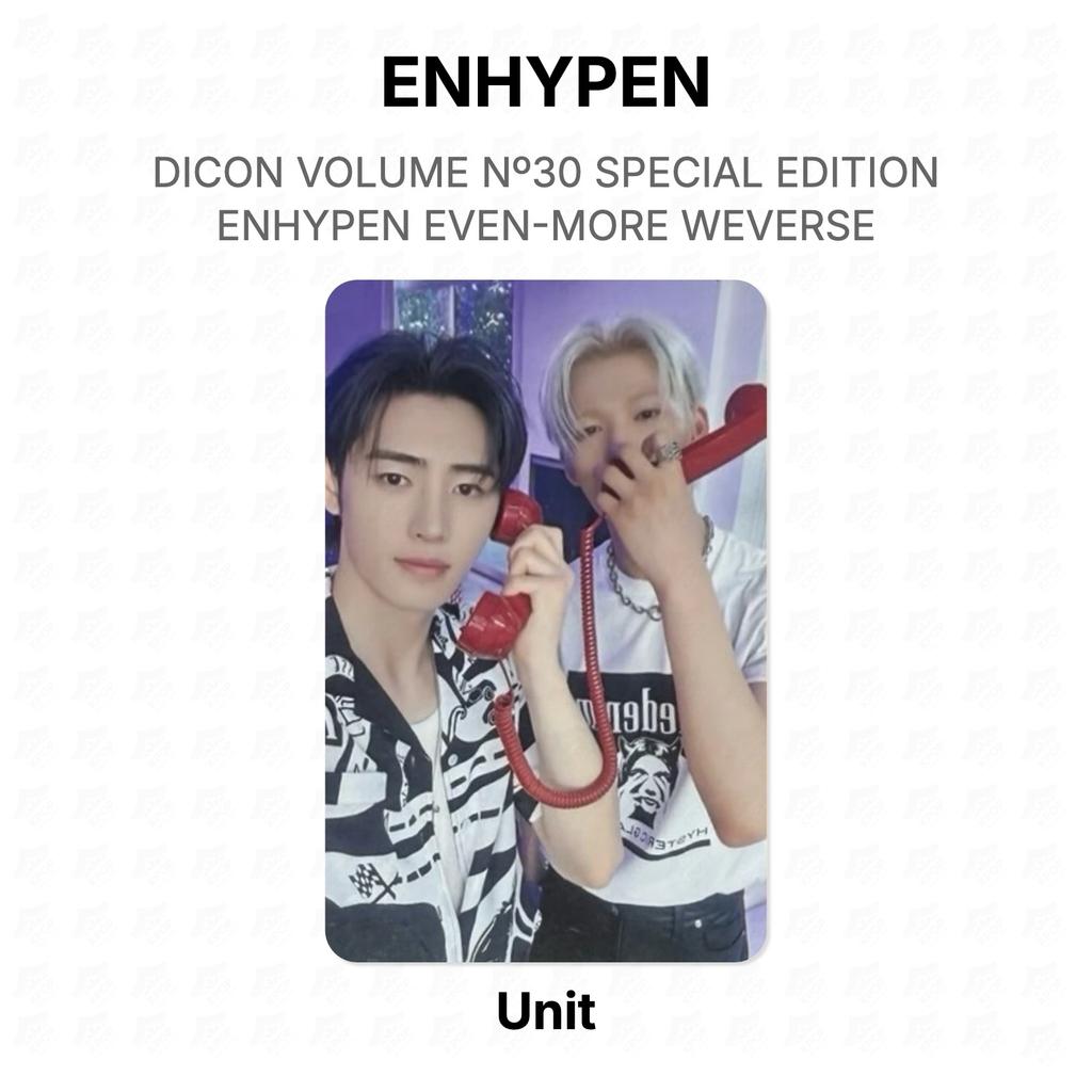 ENHYPEN DICON VOLUME No30 SPECIAL EDITION ENHYPEN EVEN-MORE WEVERSE Official Photocard
