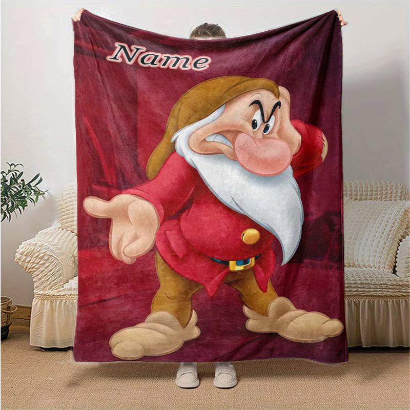 Custom 1pc Snow White's Royal Adventure Blanket, Soft And Comfortable Blanket, Casual Warm, Camping Travel Blanket, Good Birthday Gift Q90813
