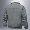 Men's European Corduroy Jacket: Thick Lambswool and Plus Velvet Winter Coat with Free Shipping
