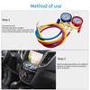R22 R134A Refrigerant Manifold Manometer Valves Pressures Gauge Air Conditioner Refrigerant Filling Instrumentation Tool