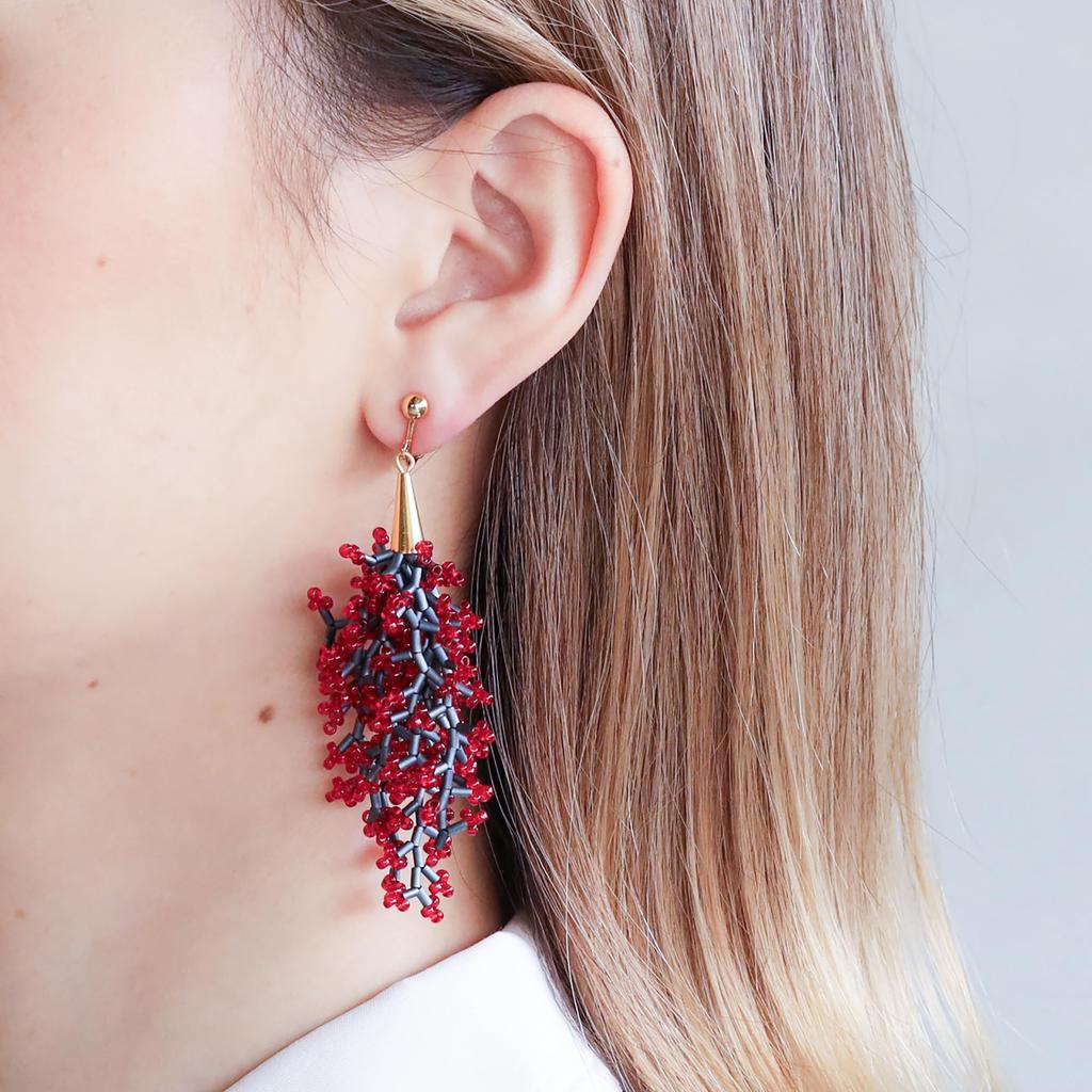 MIYUKI Bead Kit Twig Earring Kit Nanten HCA23//1