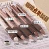 5PCS/Pack Coffee Series 0.5mm Gel Pen Set Soft Touch Stationery Pen Black Refill Writing Pens For Student Office School Supplies