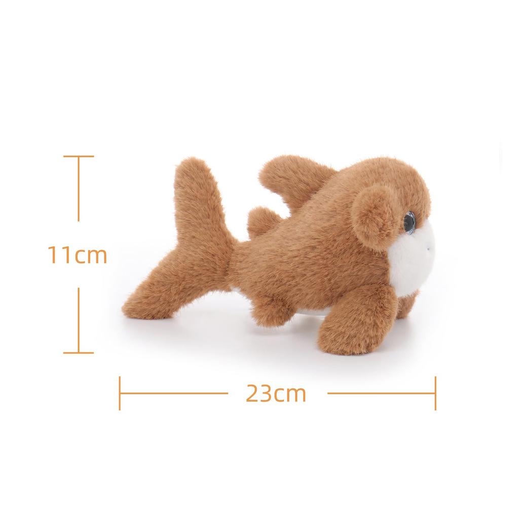 Apricot Lamb Sunshine Hammerhead Shark Plush Toy for Kids, Soft and Cute, Fluffy Sunshine Hammerhead Shark for Girls and Boys, 23cm