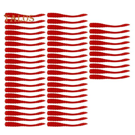 50 Teile/satz 4CM/0,4G Weicher Wurm Köder Realistische Bionic Spiral Maggot Künstliche Bunte Wurm Köder Süßwasser Salzwasser Angeln zubehör