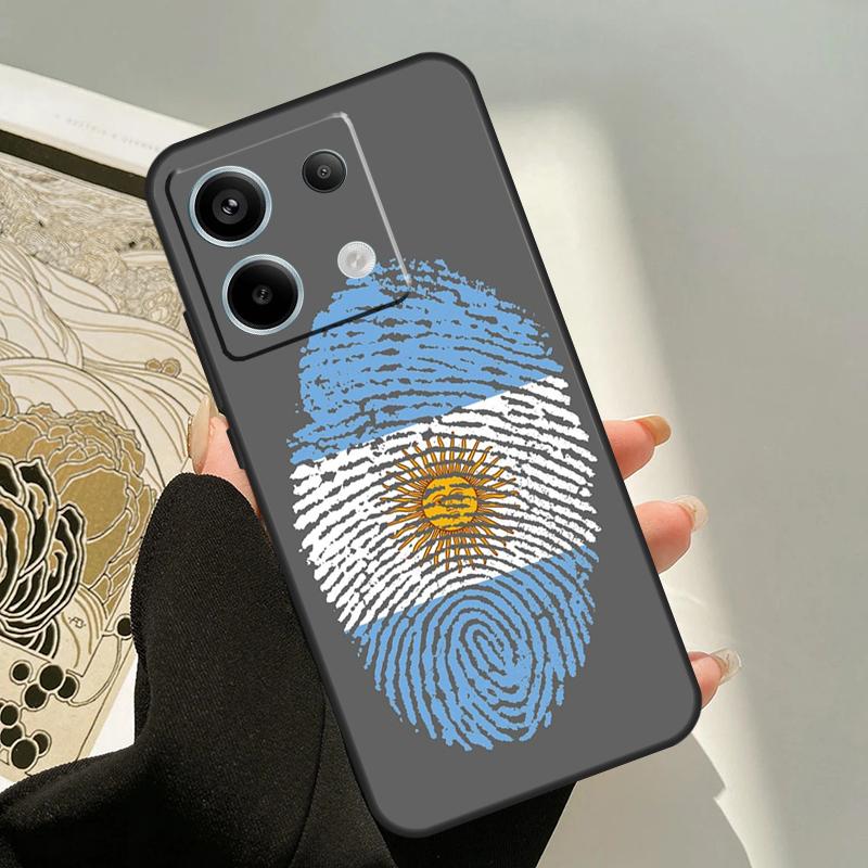 Argentina Flag Case For Xiaomi Redmi Note 14 12 11 9 10 13 Pro 9S 10S 11S 12S Redmi 14C 10C 12C 13C Cover