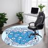 1pc Monster Party Office Round Area Rug, Indoor Mat Suitable ForOffice, Under Office Chairs Bedroom Living Room Home Decor, Room Decot047