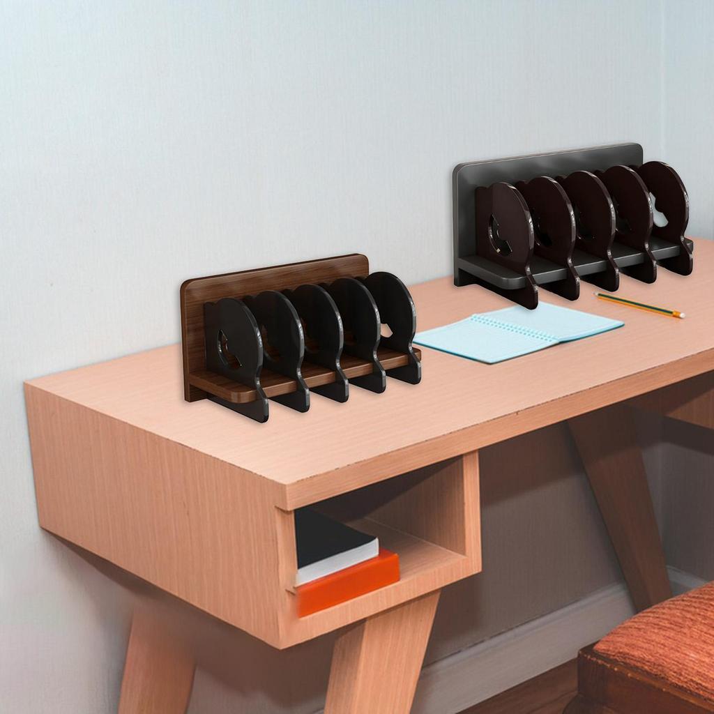 Acrylic CD Holder Album Organizer Holder Stand Bin Multifunctional Multi Compartment Vinyl Record Stand for Hotel Dorm Home