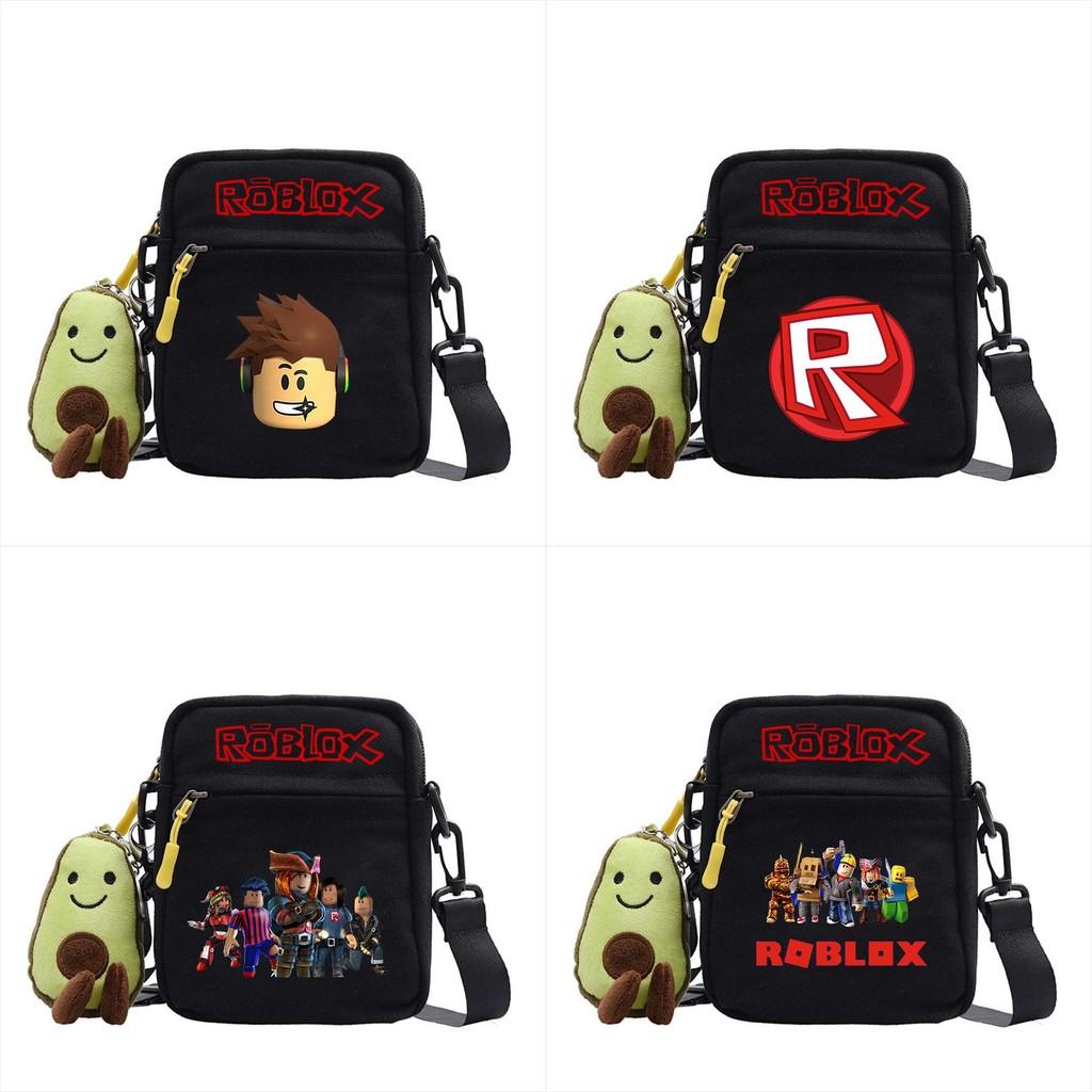 Plátěná taška přes rameno Roblox s potiskem herní postavičky pro běžné cestování a do školy
