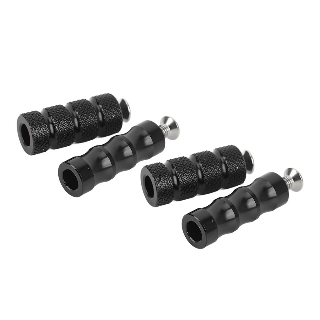 2 Par Motorcykel Broms Fotpinne CNC Process Plätering Exakt Passform För M6 6mm Monteringsbultar