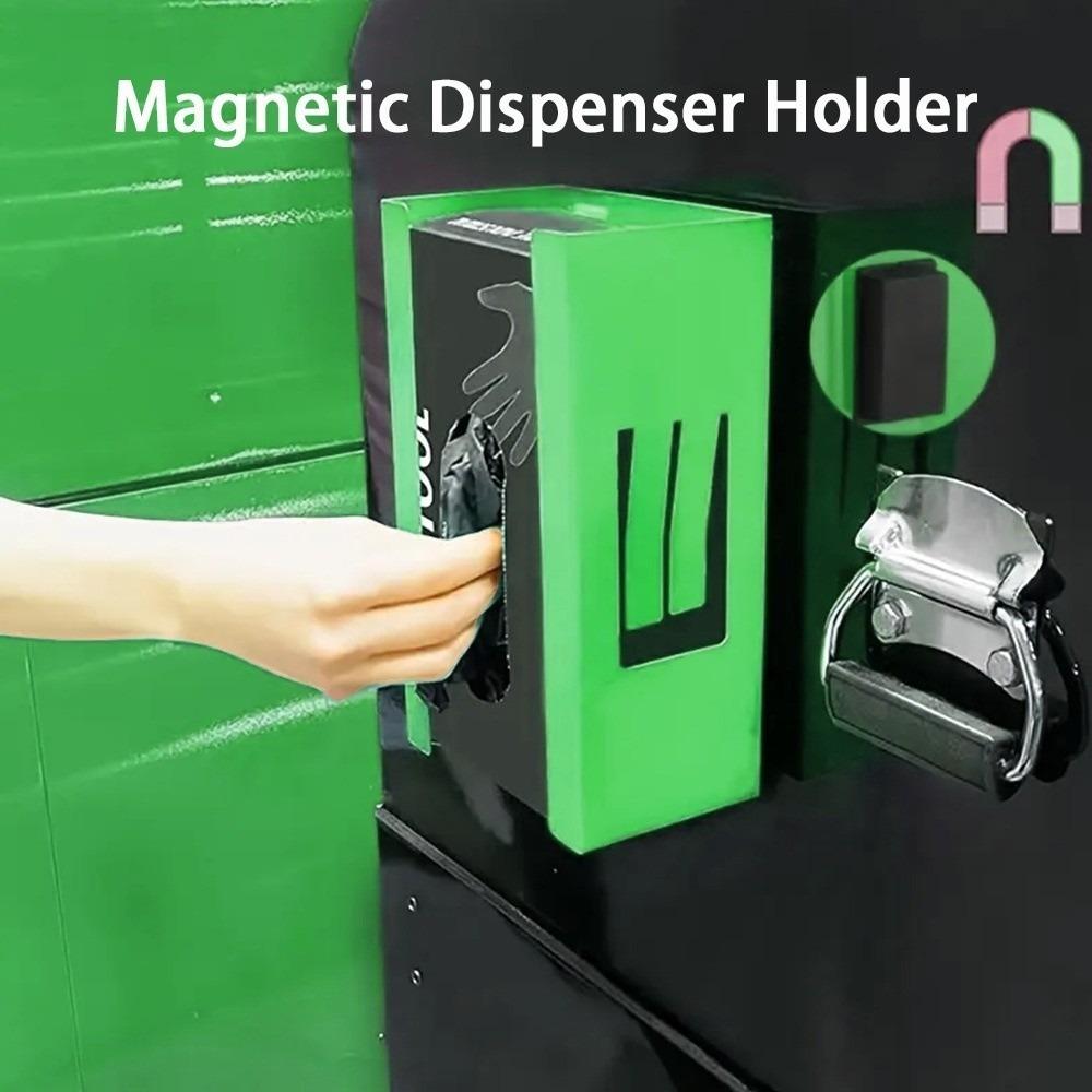 Magnetic Mount Glove Box Holder Adjustable Spring Glove Dispenser  Toolbox Organizer