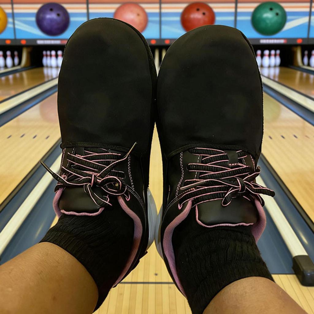 Bowling Shoe Protector Covers Bowling Sliders For Shoes Average Size Bowling Ball Shoes Protector Pad Indoor Sports Shoe Covers