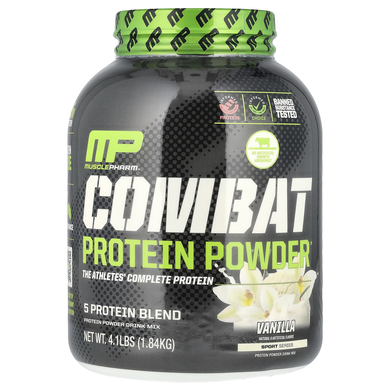 

MusclePharm, Combat Protein Powder®, Vanilla, 4.1 lb (1.84 kg)