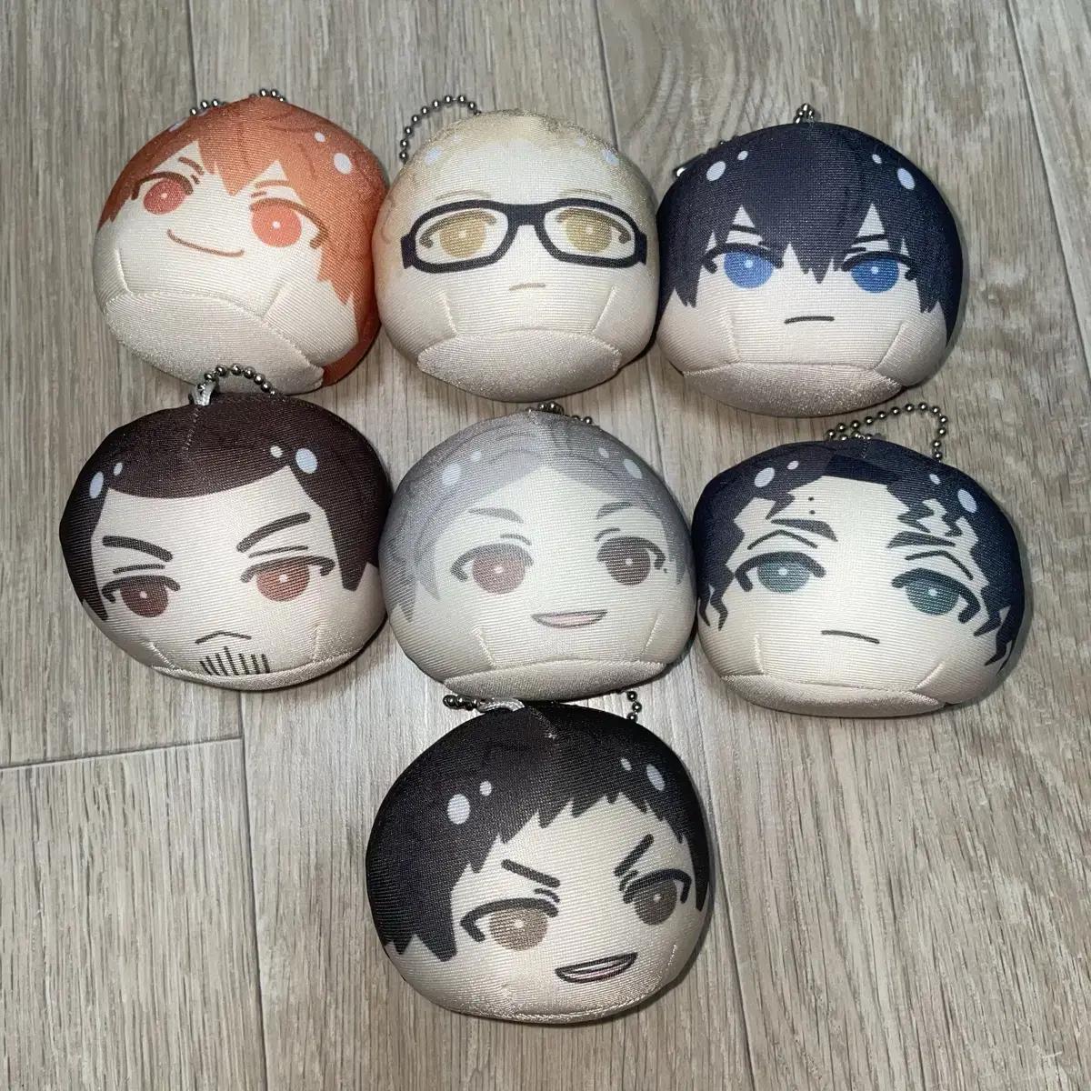 

Haikyu Manju Doll Hinata Kageyama Tsukishima Sakusa Daichi Sugawara Asahi