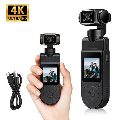 Portable HD Sports Camera with Gimbal for Vlogging and Travel